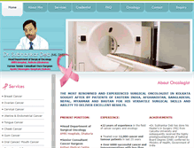 Tablet Screenshot of cancersurgerykolkataindia.com
